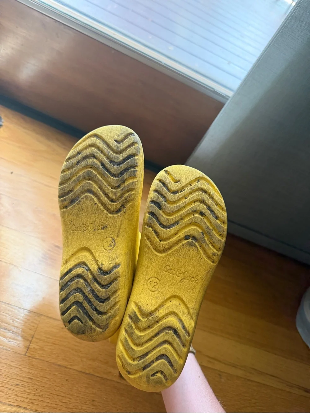 Target Kids Yellow Waterproof Short Rain Boots